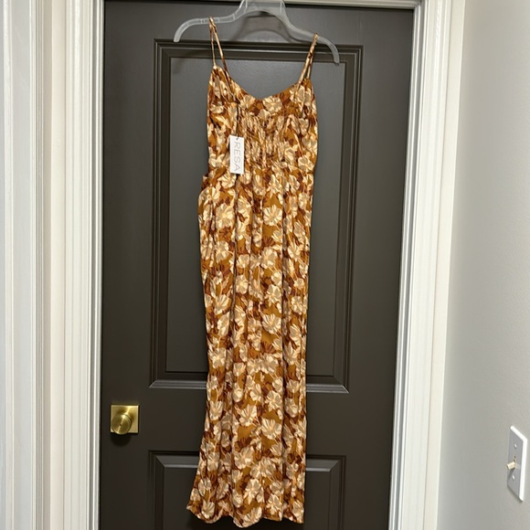 RESA warm floral satin high leg dresss S NWT - Picture 6 of 7